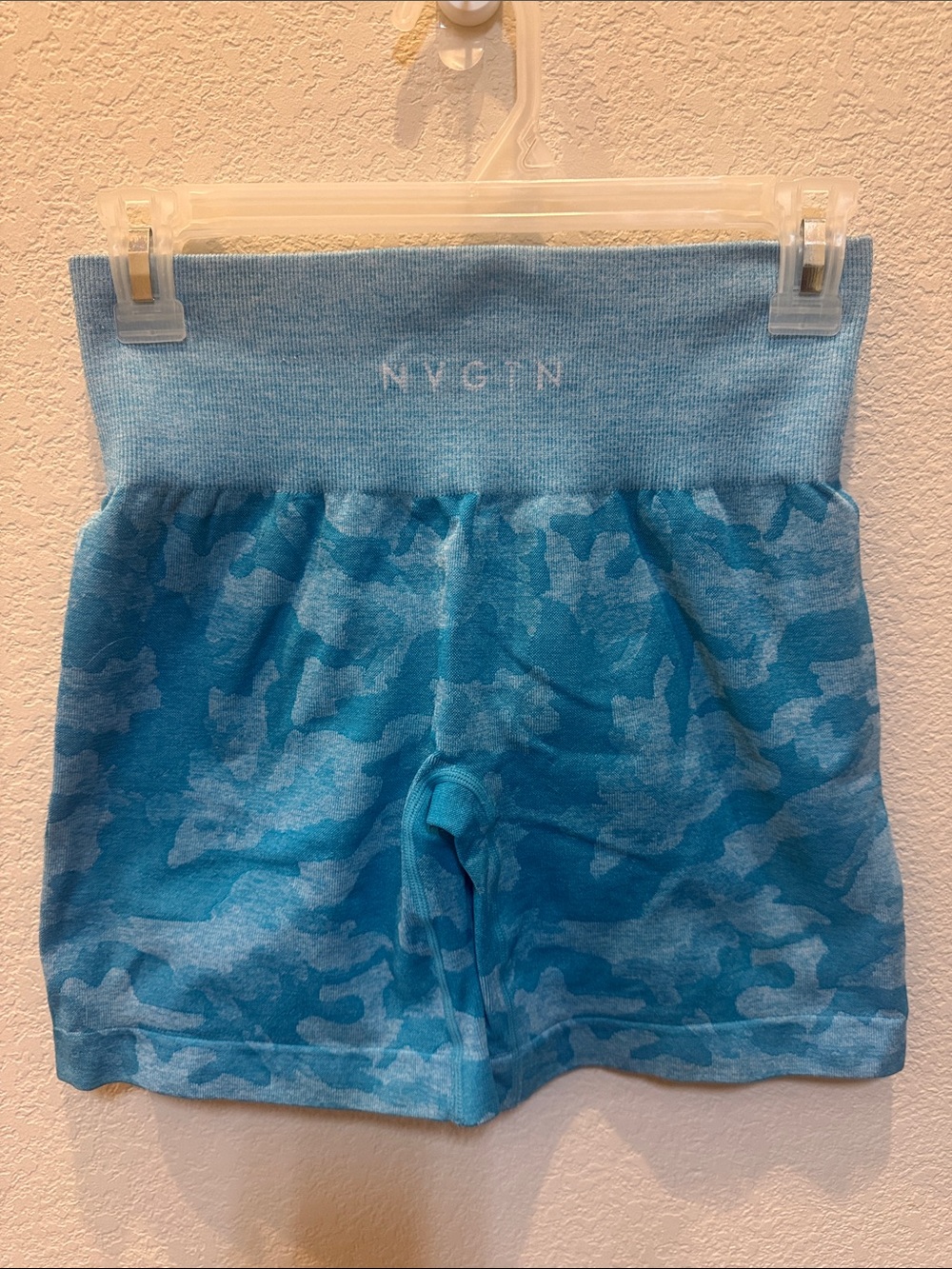 NVGTN Blue Camo Stretch Shorts